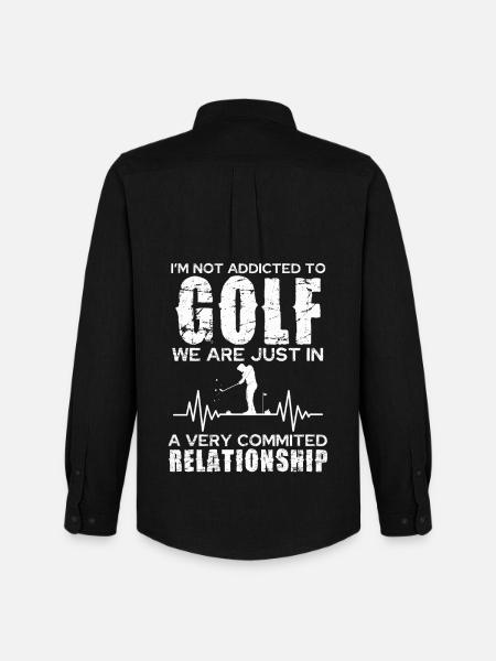 Relation golfeuse : passion engagée - Chemise Oxford homme Stanley/Stella - noir