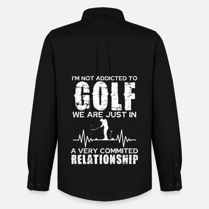Golfforhold: Engageret passion - Oxfordskjorte herre Stanley/Stella - sort
