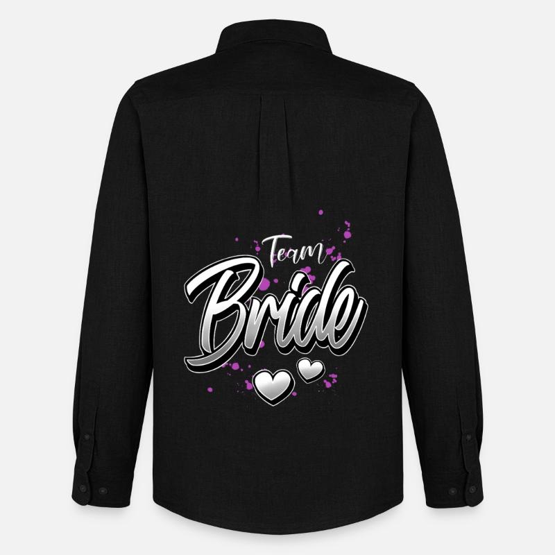Team Bride JGA - Männer Oxford Hemd von Stanley/Stella - Schwarz