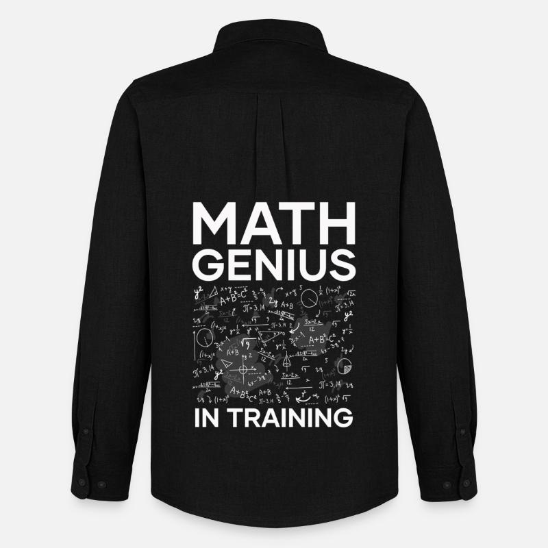 Math Genius in Training - Men's Oxford Shirt by Stanley/Stella - black
