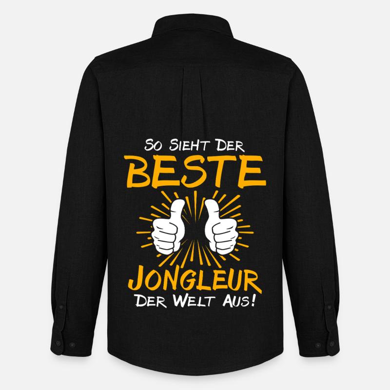 Jongleur Geschenkidee - Männer Oxford Hemd von Stanley/Stella - Schwarz