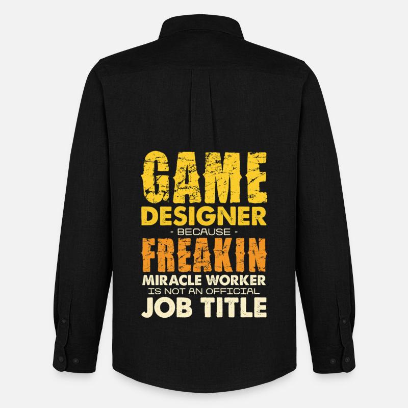 Game Designer Wunderwerker - Stanley/Stella Camicia Oxford uomo - nero