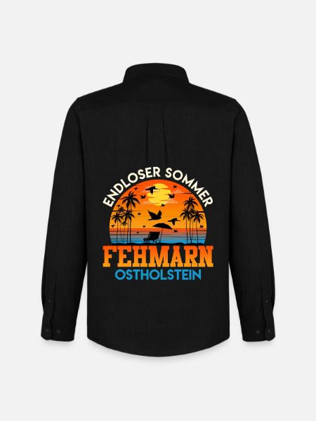 Baltic Sea Holidays ENDLESS HOLIDAYS FEHMARN - Men's Oxford Shirt by Stanley/Stella - black
