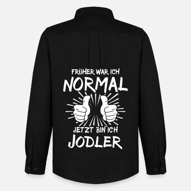 Jodler - Männer Oxford Hemd von Stanley/Stella - Schwarz