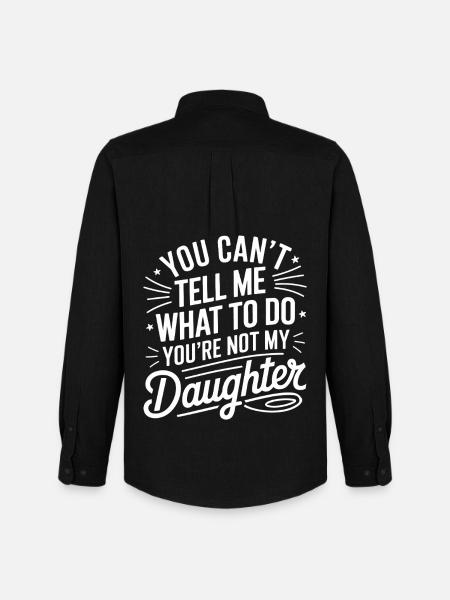 You can't tell me - Men's Oxford Shirt by Stanley/Stella - black