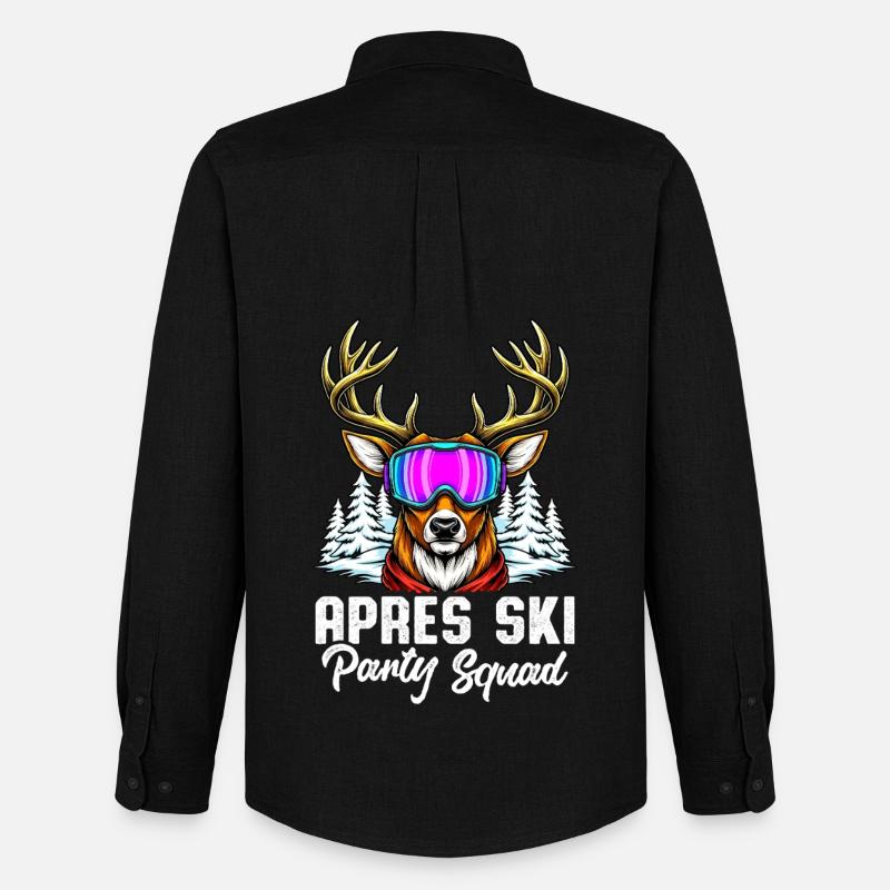 Apres Ski Party Squad - Männer Oxford Hemd von Stanley/Stella - Schwarz