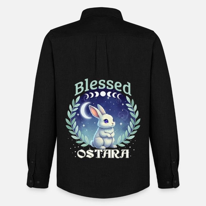 Ostara Happy Easter Pagan Spring - Men's Oxford Shirt by Stanley/Stella - black