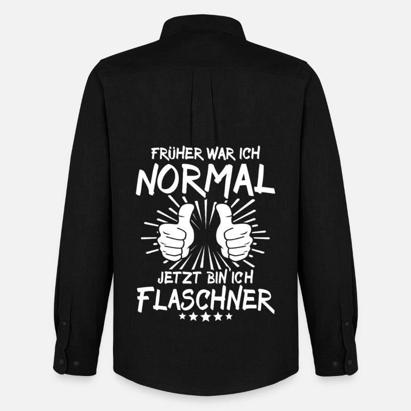 Flaschner - Männer Oxford Hemd von Stanley/Stella - Schwarz