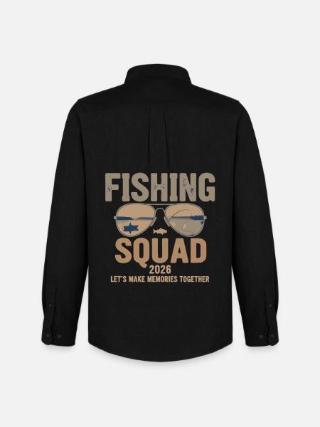 Fishing Squad 2026 - Men's Oxford Shirt by Stanley/Stella - black