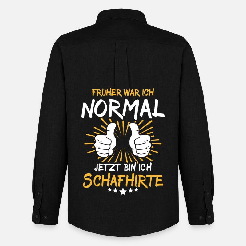 Schafhirte Spruch - Männer Oxford Hemd von Stanley/Stella - Schwarz
