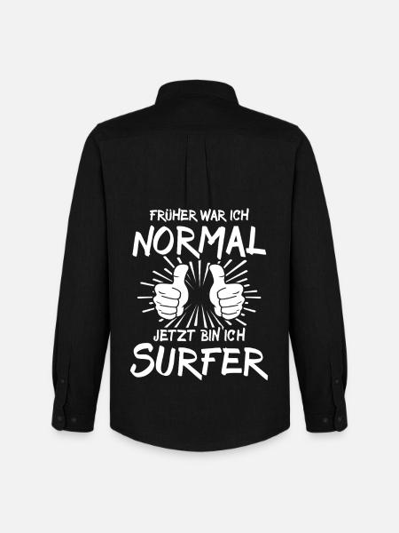 Surfer - Männer Oxford Hemd von Stanley/Stella - Schwarz