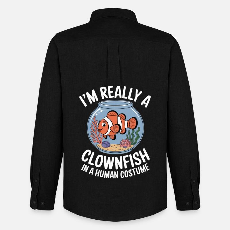 CLOWNFISH - Männer Oxford Hemd von Stanley/Stella - Schwarz
