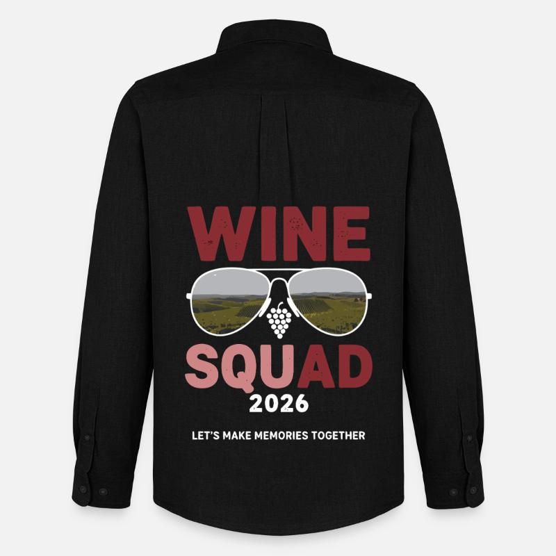 SQUADRA DEL VINO 2026 - Stanley/Stella Camicia Oxford uomo - nero