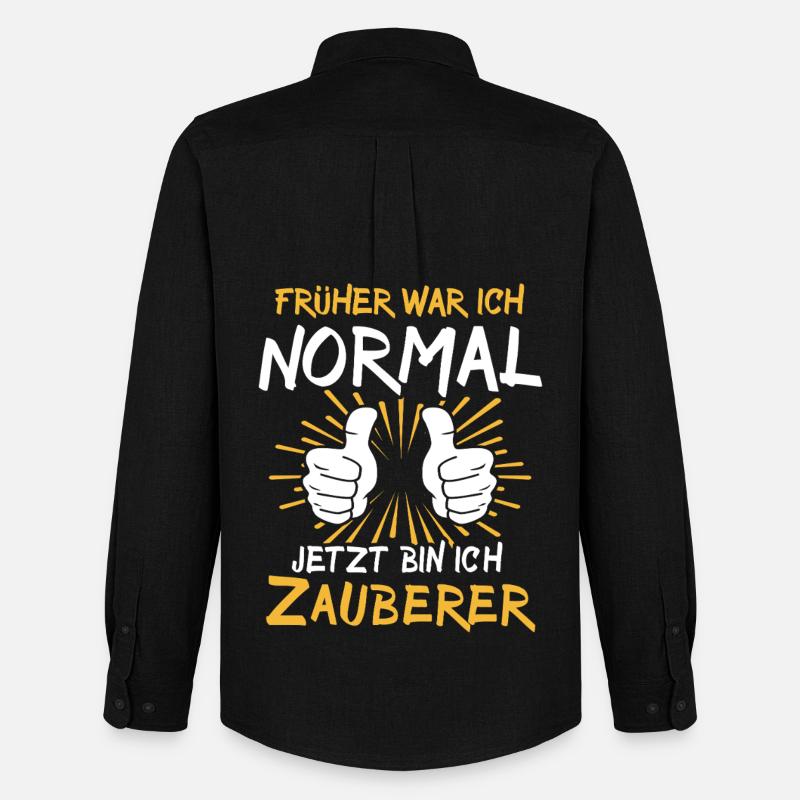 Zauberer Spruch - Männer Oxford Hemd von Stanley/Stella - Schwarz
