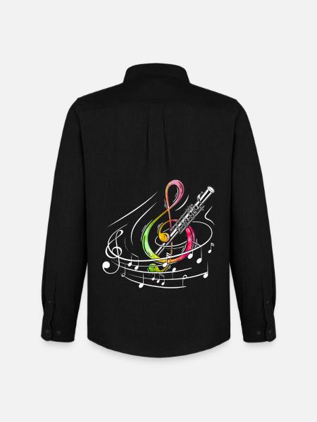 Marimba Player Practice Percussion Pit Musician - Men's Oxford Shirt by Stanley/Stella - black
