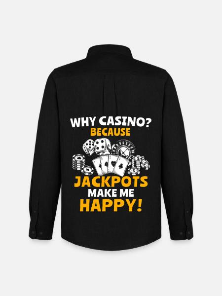 Casino Casino Game - Men's Oxford Shirt by Stanley/Stella - black
