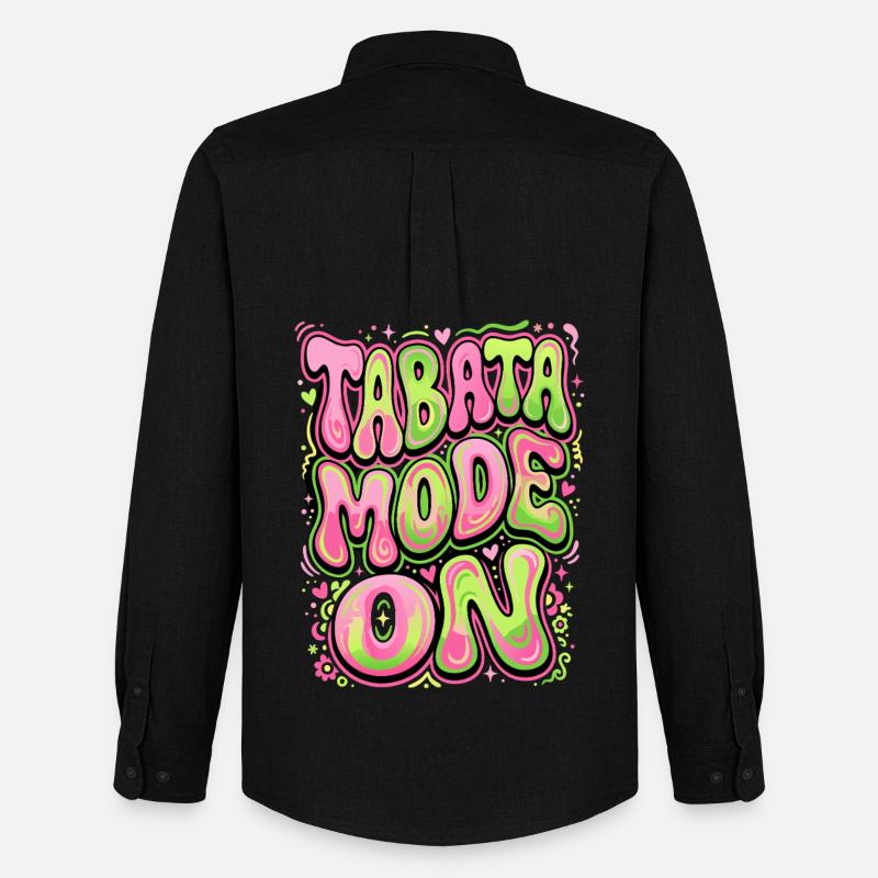 Tabata Mode On - Men's Oxford Shirt by Stanley/Stella - black