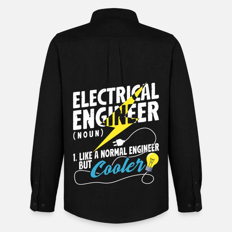 Electrical Engineer Definition Cool Funny - Men's Oxford Shirt by Stanley/Stella - black