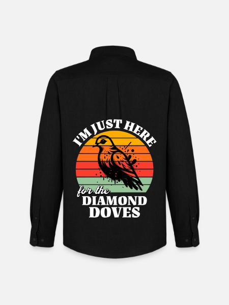 Funny Diamond Dove Sayings - Men's Oxford Shirt by Stanley/Stella - black