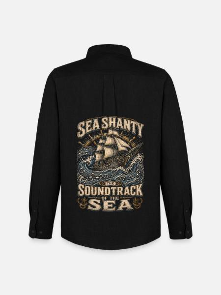 Chansons marines de chœur de bidonvilles - Chemise Oxford homme Stanley/Stella - noir