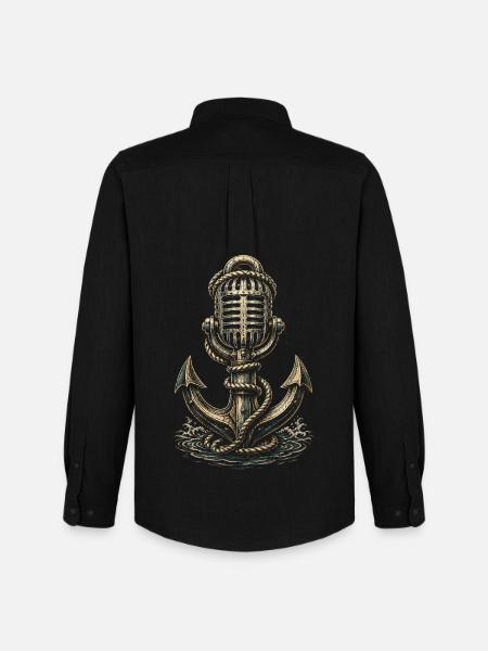 Chansons marines de chœur de bidonvilles - Chemise Oxford homme Stanley/Stella - noir