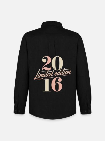 Anniversaire édition limitée 2016 - Chemise Oxford homme Stanley/Stella - noir