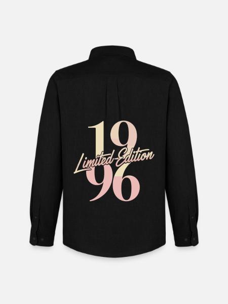 1996 Limited Edition Birthday - Men's Oxford Shirt by Stanley/Stella - black
