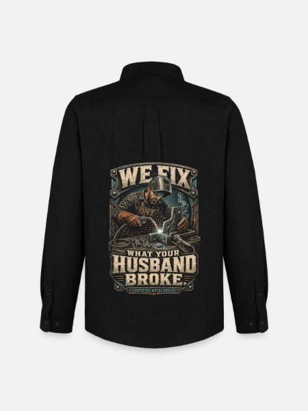 Welder Welding Specialist - Men's Oxford Shirt by Stanley/Stella - black