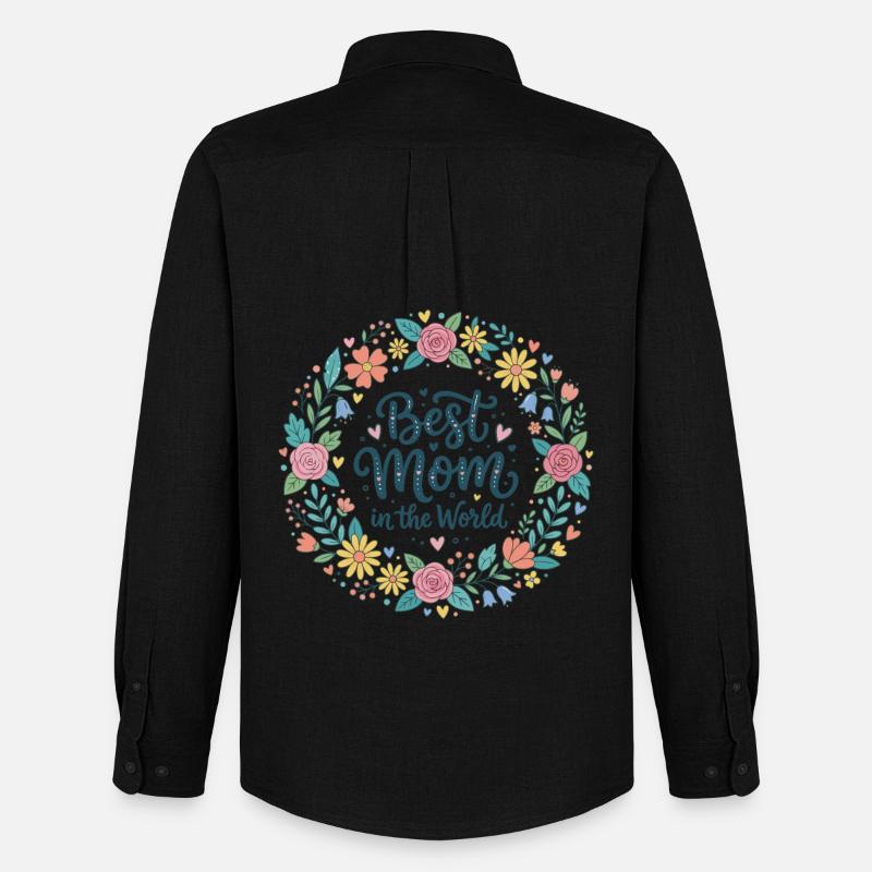 Beste Mama - Männer Oxford Hemd von Stanley/Stella - Schwarz