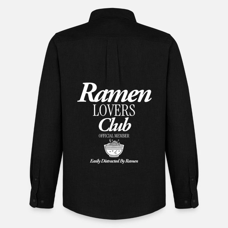 Ramen - Männer Oxford Hemd von Stanley/Stella - Schwarz