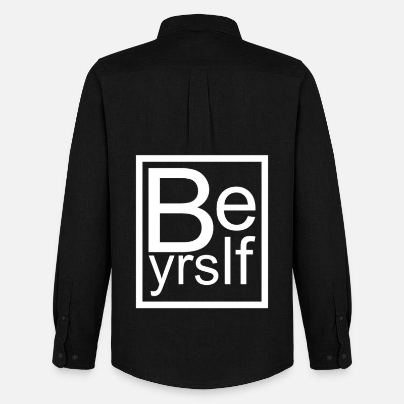 Be Yourself - Männer Oxford Hemd von Stanley/Stella - Schwarz