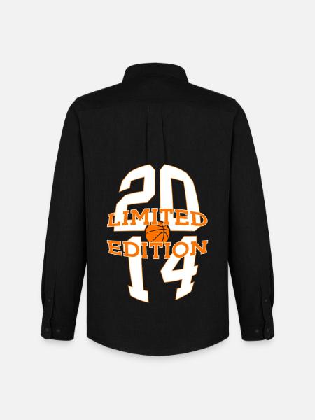 LIMITED EDITION 2014 BASKETBALL 12TH BIRTHDAY - Men's Oxford Shirt by Stanley/Stella - black