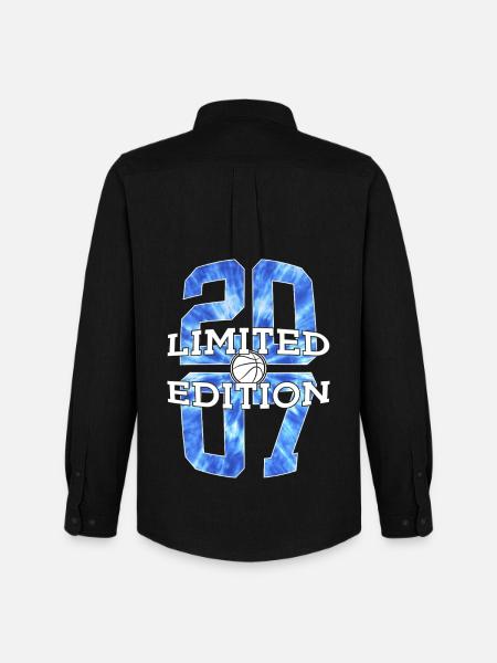ÉDITION LIMITÉE 2007 BASKETBALL 19E ANNIVERSAIRE - Chemise Oxford homme Stanley/Stella - noir