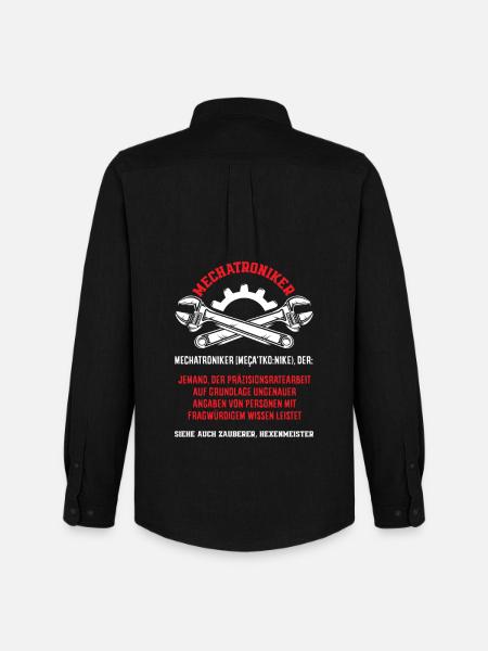 Kfz Mechatroniker Definition Spruch Schrauber - Männer Oxford Hemd von Stanley/Stella - Schwarz