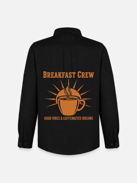 Breakfast Crew Caffeinated Dreams - Men's Oxford Shirt by Stanley/Stella - black