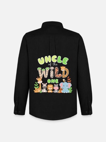 Onkel des Wilden - Männer Oxford Hemd von Stanley/Stella - Schwarz