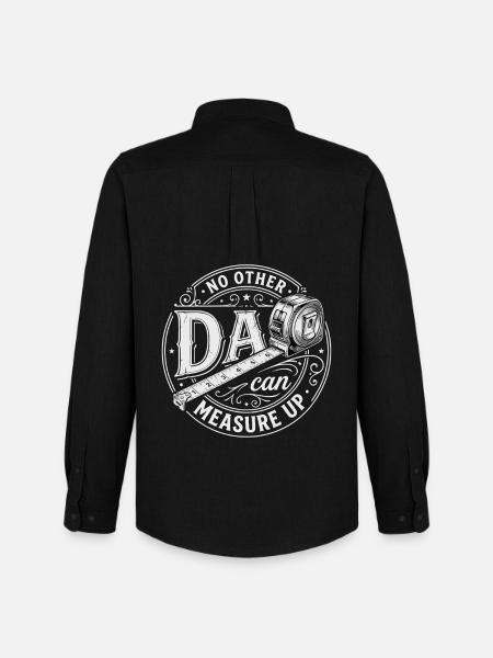 No Other Dad Can Measure Up - Men's Oxford Shirt by Stanley/Stella - black