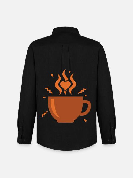 Breakfast Funny Brunch Coffee Second Breakfast - Men's Oxford Shirt by Stanley/Stella - black