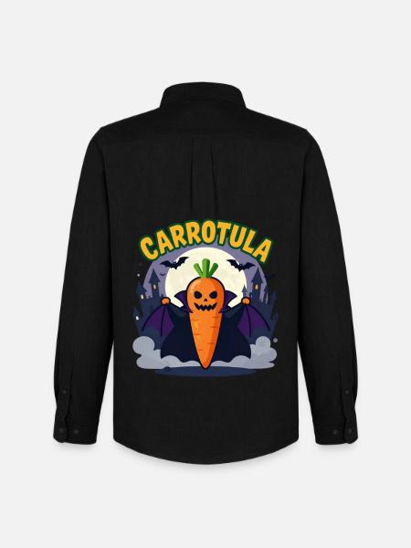Carrotula Carrot Vampire Halloween Costume Joke - Men's Oxford Shirt by Stanley/Stella - black