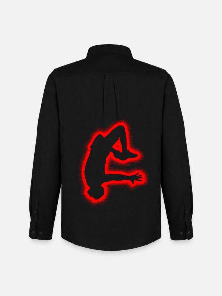 Freerunning Freerunner Men Boys Parkour - Men's Oxford Shirt by Stanley/Stella - black