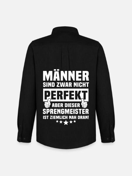 Sprengmeister - Männer Oxford Hemd von Stanley/Stella - Schwarz