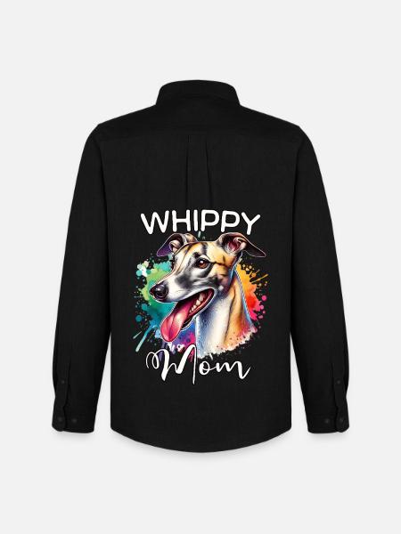 Windhund Mama - Männer Oxford Hemd von Stanley/Stella - Schwarz