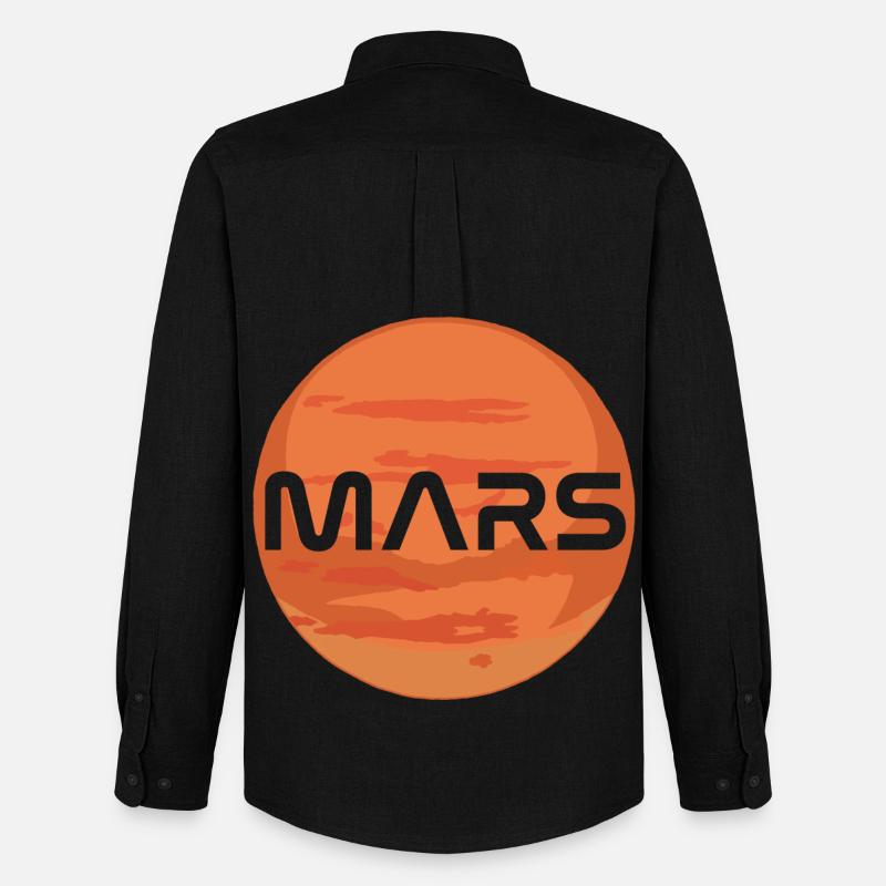 Planet Mars - Männer Oxford Hemd von Stanley/Stella - Schwarz