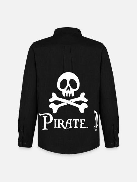 Pirate! (white) - Men's Oxford Shirt by Stanley/Stella - black