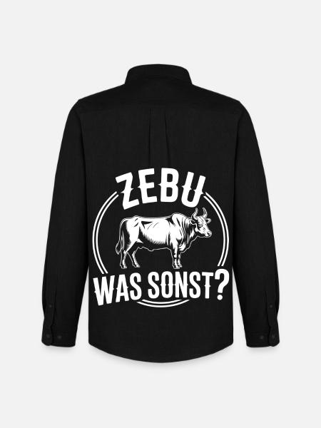 Zebu What Else Cow Humor - Men's Oxford Shirt by Stanley/Stella - black