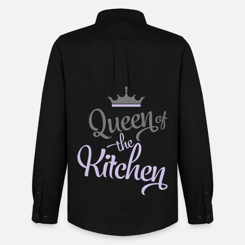 Kochen - Männer Oxford Hemd von Stanley/Stella - Schwarz