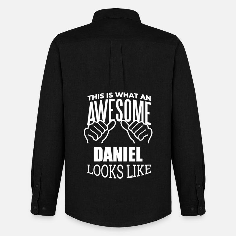 Daniel - Männer Oxford Hemd von Stanley/Stella - Schwarz
