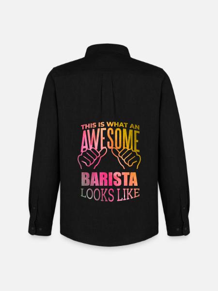 Barista - Men's Oxford Shirt by Stanley/Stella - black