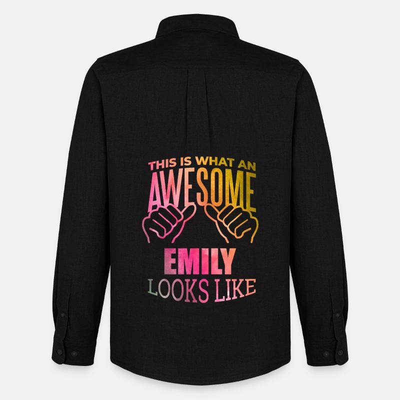Emily - Männer Oxford Hemd von Stanley/Stella - Schwarz
