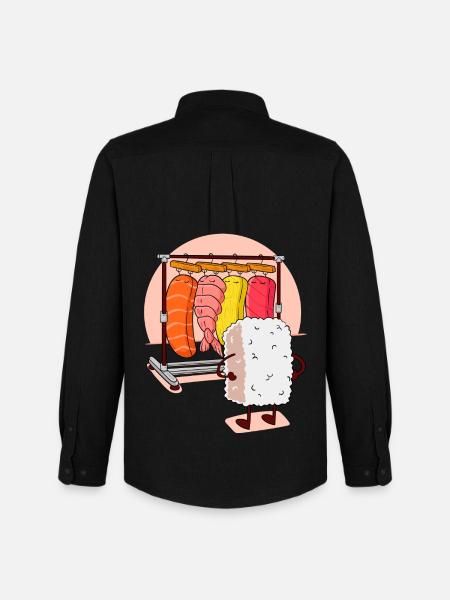 SUSHI Locker - Men's Oxford Shirt by Stanley/Stella - black